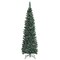 Slim Pencil Artificial Christmas Tree with Pinecones and PVC Branch Tips for Small Spaces